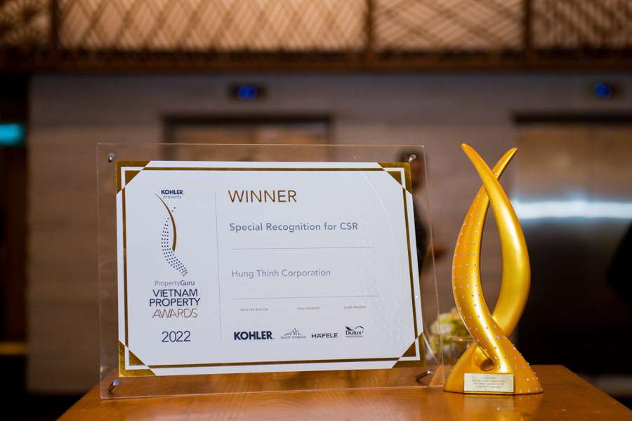 20 NĂM PHÁT TRIỂN VÌ CỘNG ĐỒNG, TẬP ĐOÀN HƯNG THỊNH TIẾP TỤC NHẬN GIẢI THƯỞNG SPECIAL RECOGNITION FOR CSR