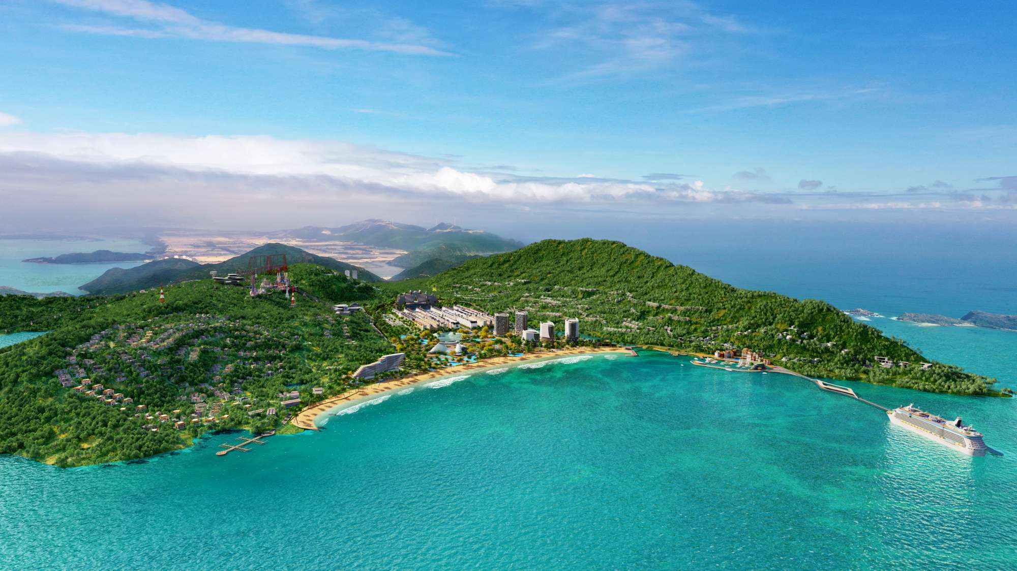 Chuỗi công trình tiện ích gắn liền với nước tại kỳ quan MerryLand Quy Nhơn